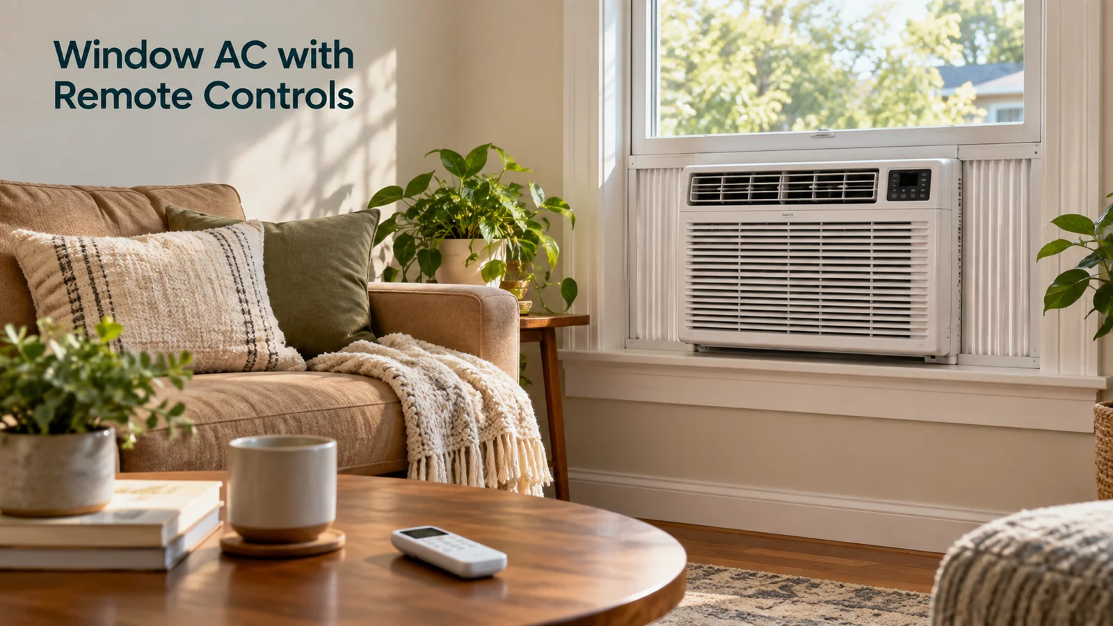 Window air conditioner with a remote control